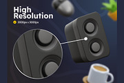 Furniture & Electronics 3D Icons, a Furniture 3D Model by Rakata Studio (Thumbnail 3 of 7)