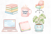 Watercolor Teacher Clipart PNG Bundl, an Industrial Photo by Elegant_Studio44 (Thumbnail 3 of 3)