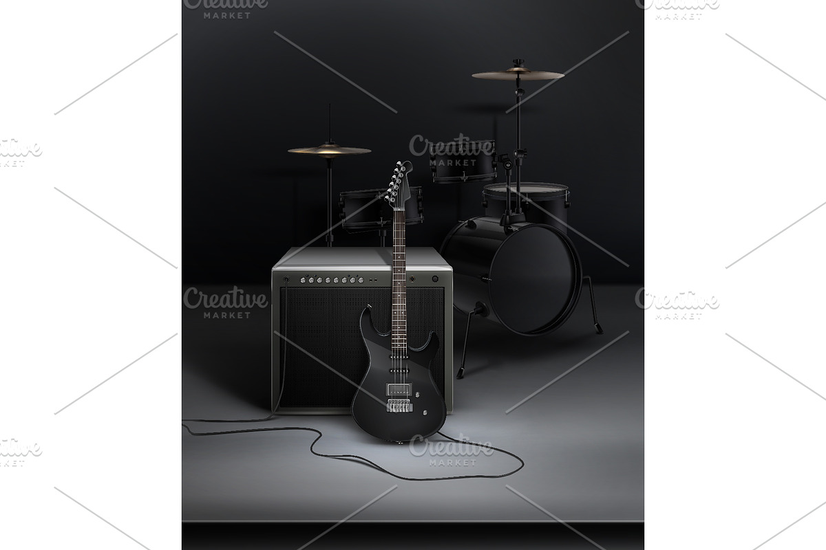 Musical Instruments Vector Set, an Object Illustration by Zonda (Photo 7 of 9)