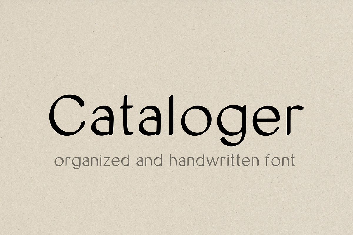 Cataloger Font, a Handwritten Font by noonsun (Photo 1 of 6)