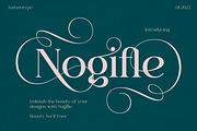 Nogifle Beauty Serif Font, a Serif Font by AuthenType (Thumbnail 1 of 14)