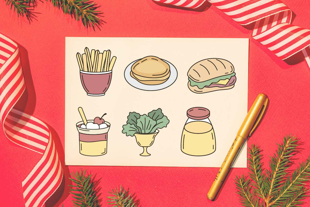 22 Tasty Fast Food with Drink, a Food Illustration by jongcreative (Photo 4 of 5)