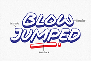 Blow Jumped - A Display Font, a Handwritten Font by a Piece of Cake (Thumbnail 2 of 11)