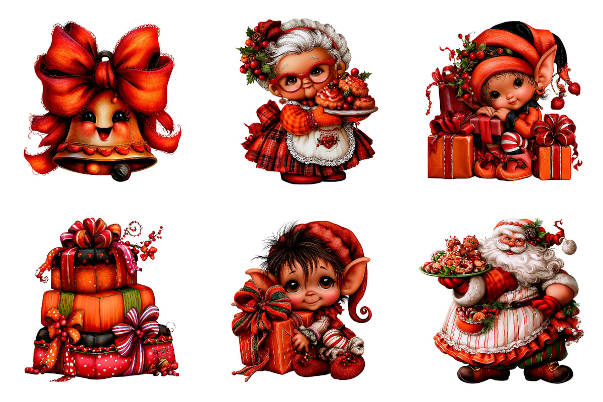 Cute Christmas Mega Bundle, a Seasonal Illustration by CreationArt (Photo 2 of 5)