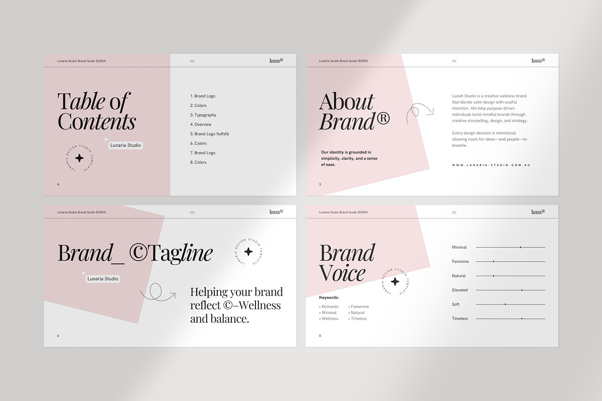 The Identity Guideline | Wellness, a Presentation Template by Lunaria (Photo 2 of 8)