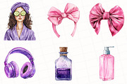 Spa Watercolor Clipart, an Illustration by OK Design (Thumbnail 3 of 5)