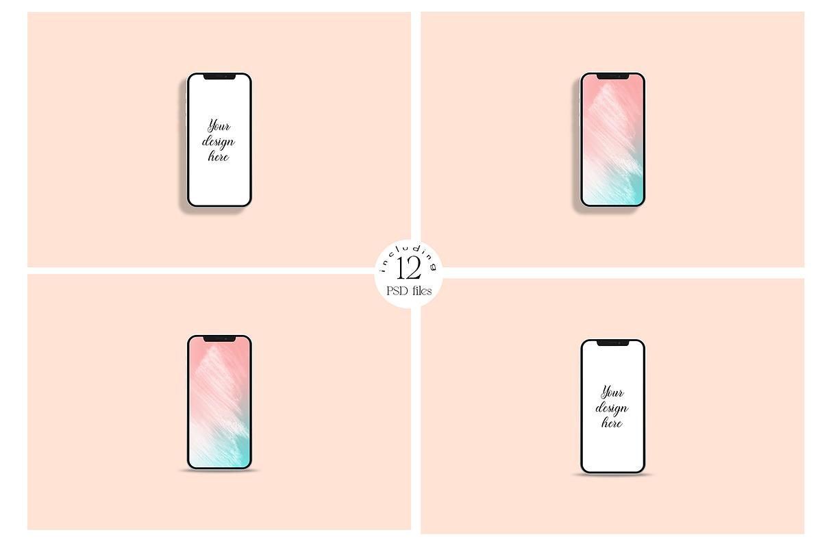 iPhone12 Screen device mockup bundle, an iPhone Mockup by MockupMarket (Photo 4 of 10)