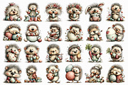 Whimsical Easter Hedgehog Clipart, an Illustration by Libby Wishes (Thumbnail 4 of 4)