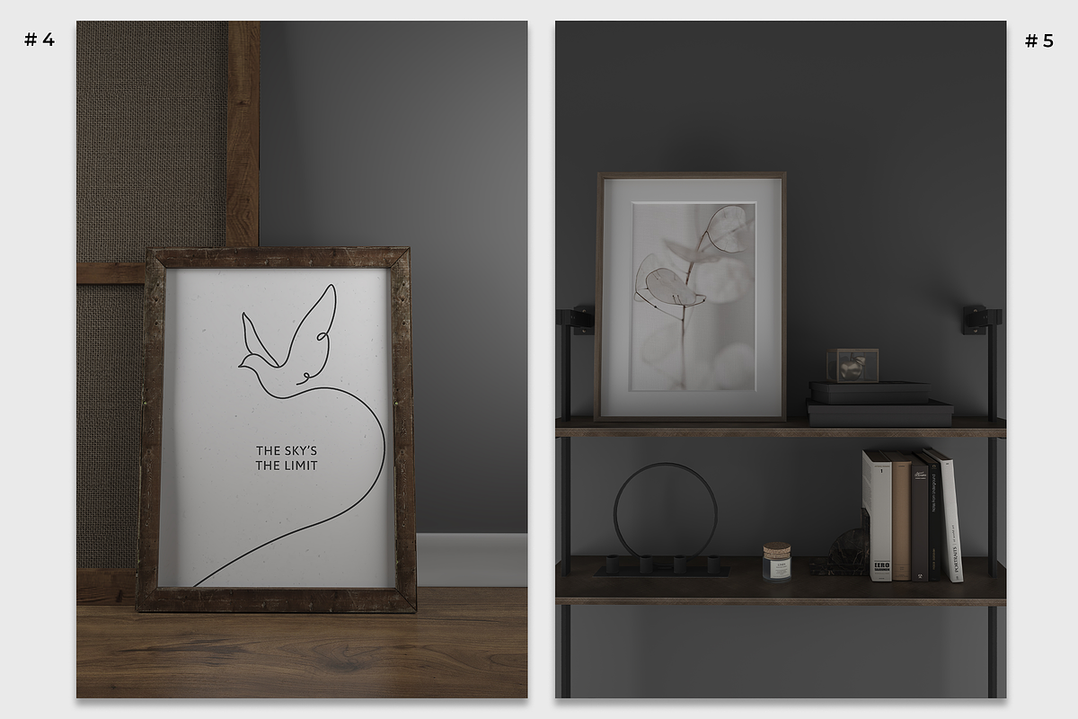 Minimalist Interior | Frame Mockups, a Print Template by Creative Studio HZ (Photo 4 of 7)