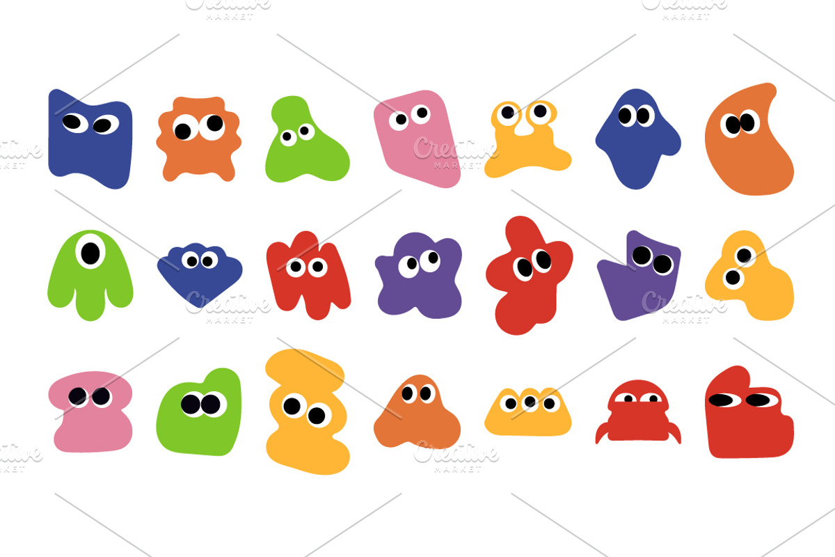 Cute abstract blob characters, an Object Graphic by Design Store (Photo 2 of 3)