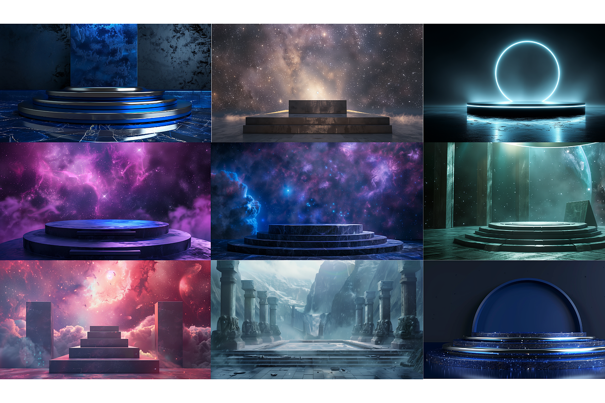 Podium Backgrounds, a Background Graphic by MarisoArt (Photo 9 of 12)