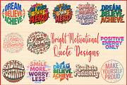 Bright Motivational Quote Designs, an Object Graphic by Gfx_Store (Thumbnail 1 of 14)