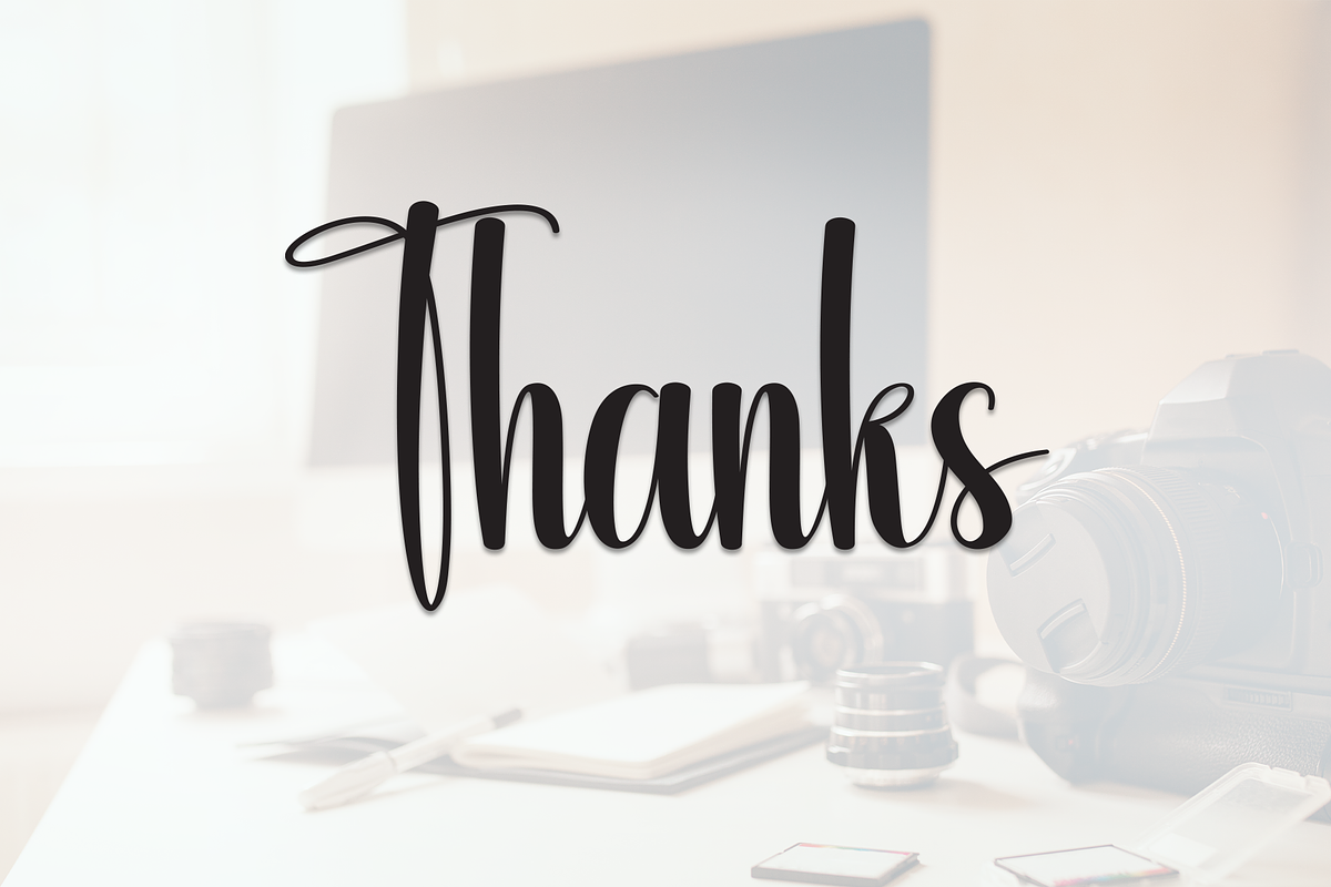 Photography | Script Font, a Handwritten Font by Scratchones (Photo 8 of 8)