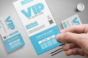 Minimalistic VIP Pass Card 021