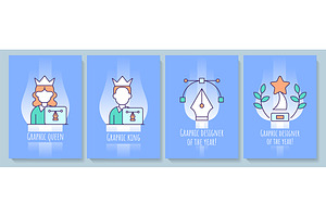 Graphic designer greeting cards, a Card Template by IMG Visuals