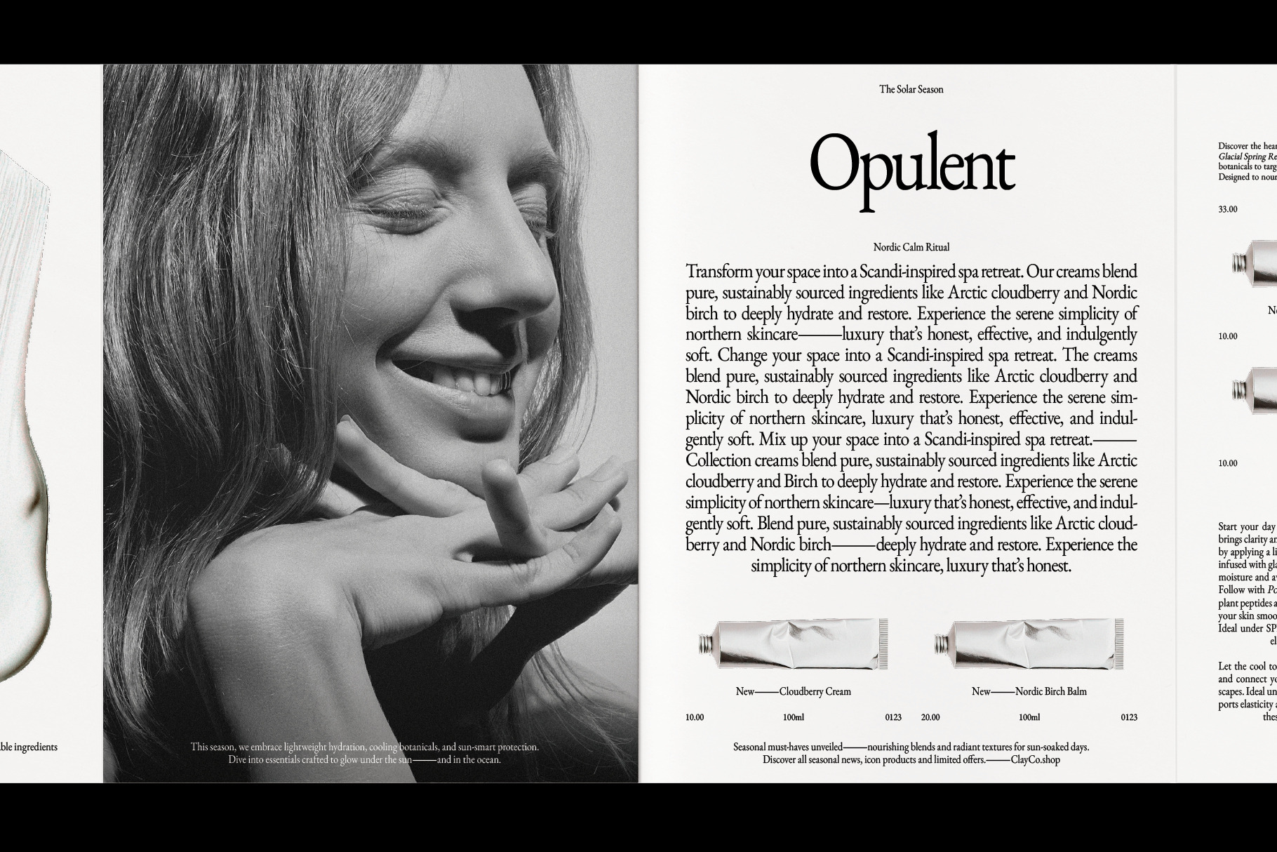 Product Brand Magazine TemplateClay by Studio Viita  Creative Market