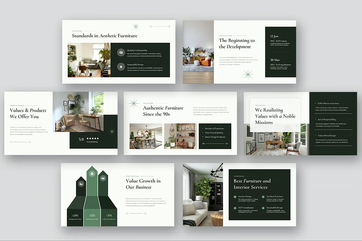 Interior and Furniture Google Slides, a Presentation Template by Fit-tee (Photo 3 of 10)
