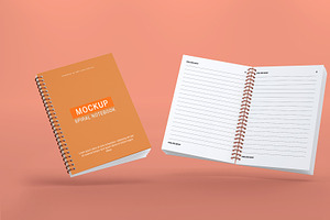 Spiral Notebook Mockup Design