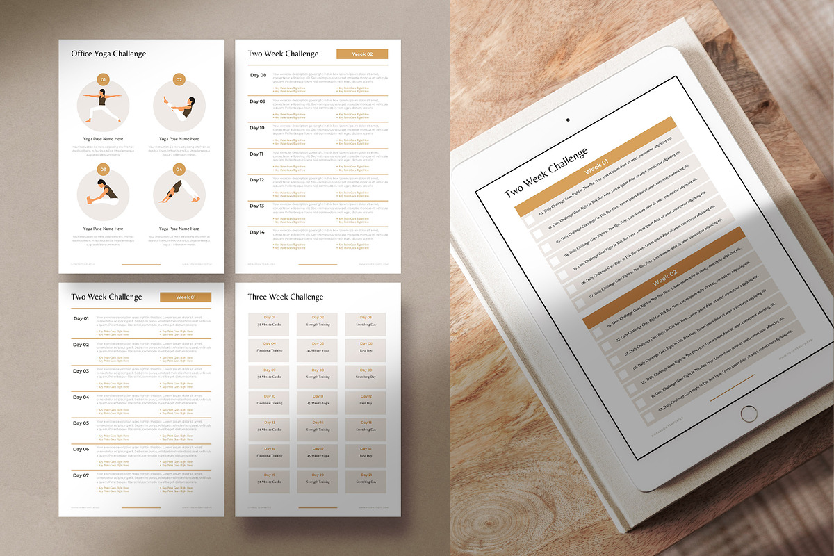 Fitness Challenge Lead Magnets CANVA, a Templates & Theme by AndrewPixel (Photo 5 of 10)