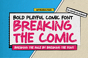 Breaking The Comic - Bold Playful, a Font by Gassstype (Thumbnail 1 of 8)
