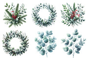 Winter Botanical Clipart, an Illustration by Designworld (Thumbnail 4 of 5)