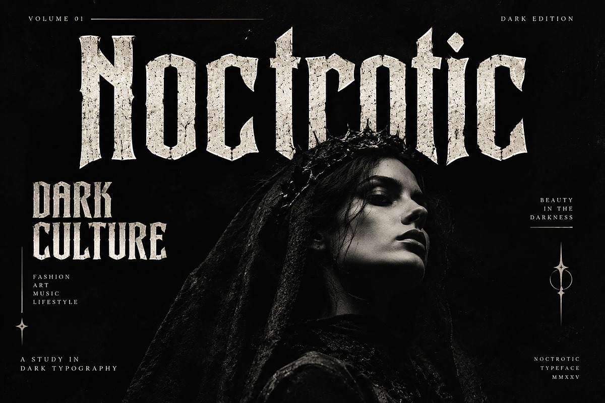 Noctrotic, a Blackletter Font by Wow Magic (Photo 4 of 5)