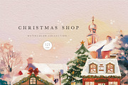 Christmas Shop, a Seasonal Illustration by heyiamalice (Thumbnail 18 of 18)