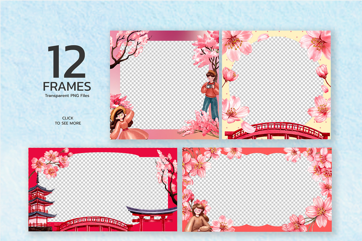 Sakura Harmony – Watercolor, a Seasonal Illustration by CreativeValuation (Photo 4 of 12)