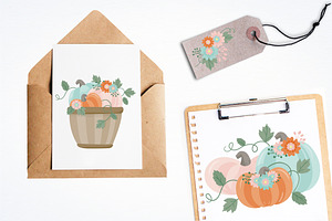 Pumpkin Fall Floral