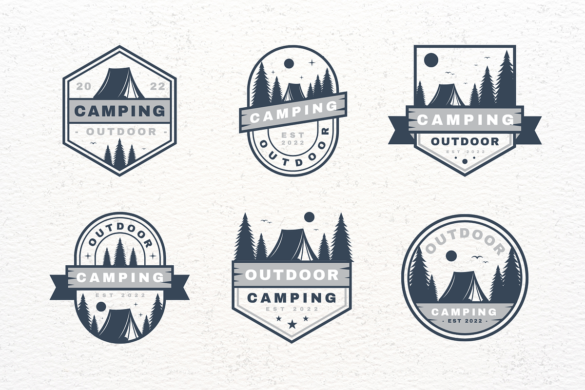 6 Modern Adventure Logo Designs, a Branding & Logo Template by Brand_Hero (Photo 2 of 5)