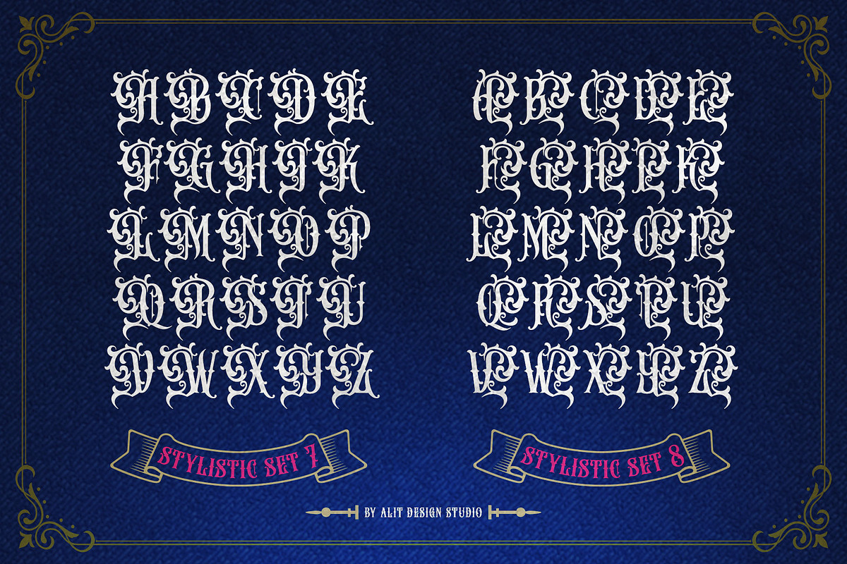 Money Brother Victorian Typeface, a Blackletter Font by alit design (Photo 17 of 20)