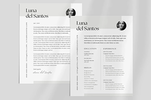 Simple Resume Cover Letter Canva