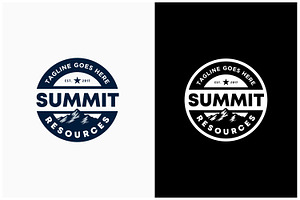 Top Peak Summit Snow Mountain Logo, a Branding & Logo Template by Enola99d