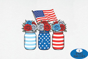 4th of July Sublimation, a Seasonal Illustration by Daily.Designs