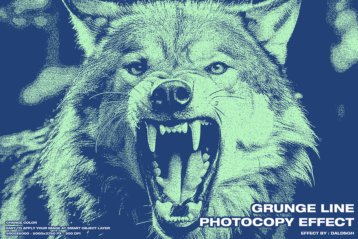 Grunge Line Photocopy Effect, an Action Add-On by DaldSgh (Photo 1 of 16)