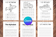 Learning to Trace Kids Activity Book, a Print Template by LA Design (Thumbnail 2 of 10)