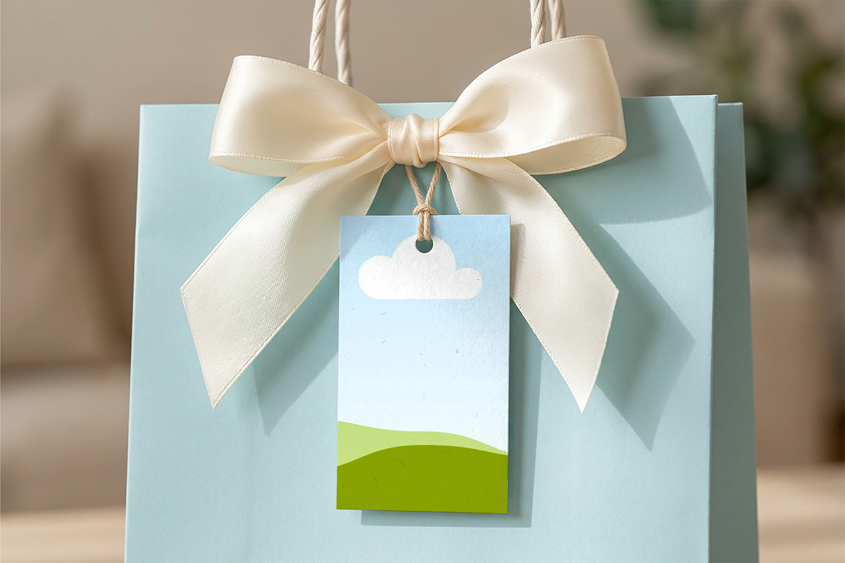 rectangular favor tag mockup, an Advertising Mockup by Rami's Mockups (Photo 1 of 3)