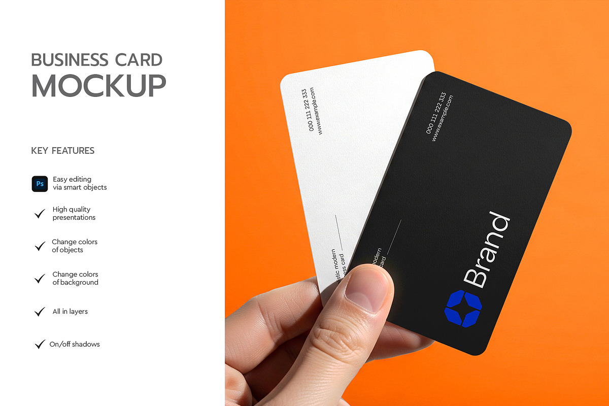 Modern Business Card Mckup Set, a Product Mockup by graphypix (Photo 3 of 4)
