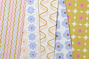 Wave & Blossom Seamless Patterns, a Pattern Graphic by PaperJamLab (Thumbnail 5 of 21)