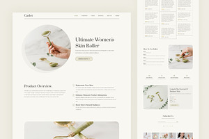 Carlet - HTML Cosmetic Landing Page, a Landing Page Template by TemplatesJungle