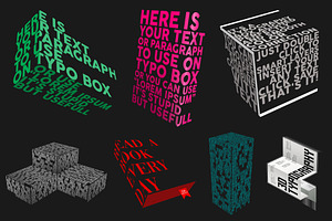3D Typography PSD Mockup