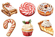 Christmas Holiday Baking Clipart Bun, an Illustration by Daily.Designs (Thumbnail 3 of 5)