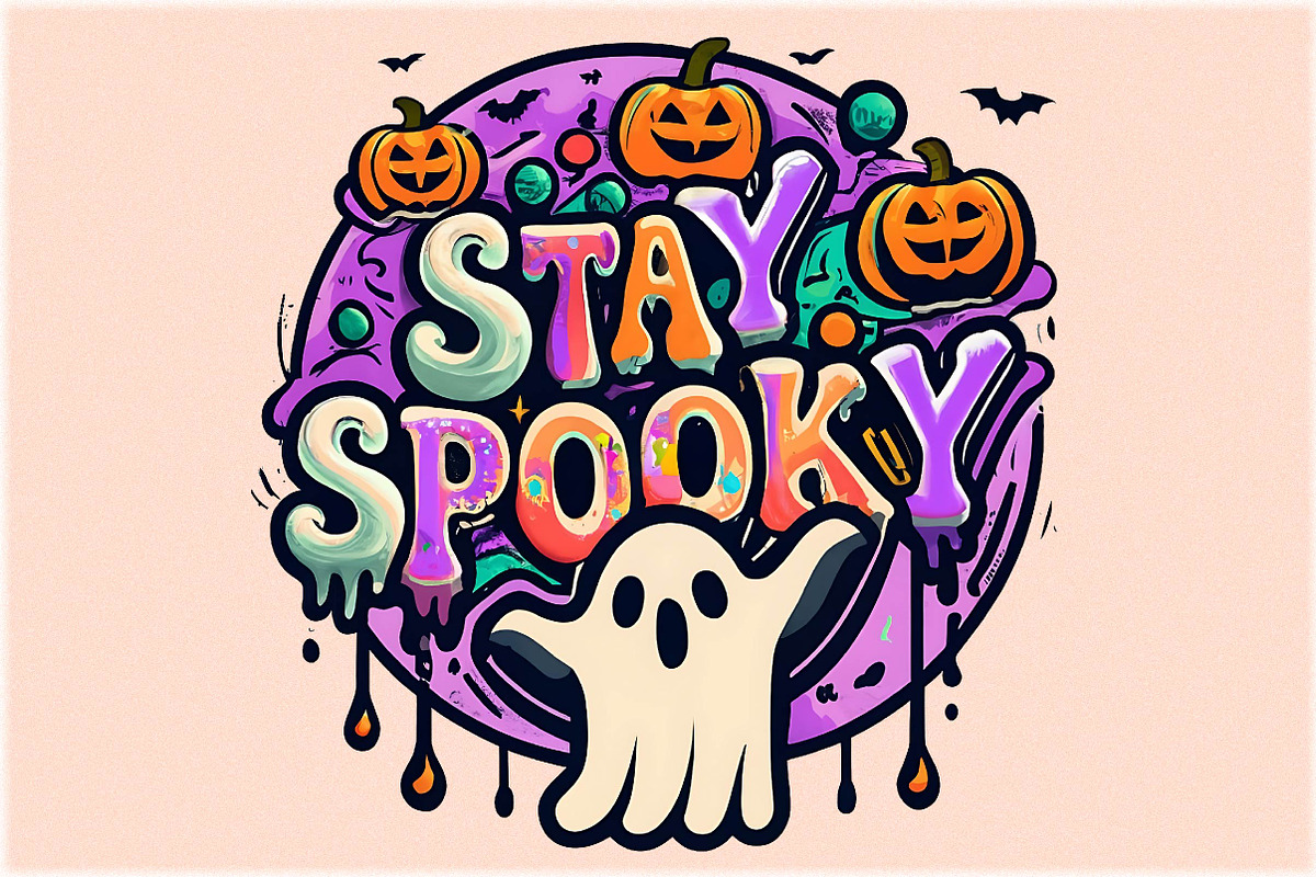 stay spooky sublimation bundle, a Seasonal Illustration by Craft Nest (Photo 2 of 5)