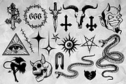 Hellborne - gothic graphic pack, an Object Graphic by yalanois (Thumbnail 2 of 3)
