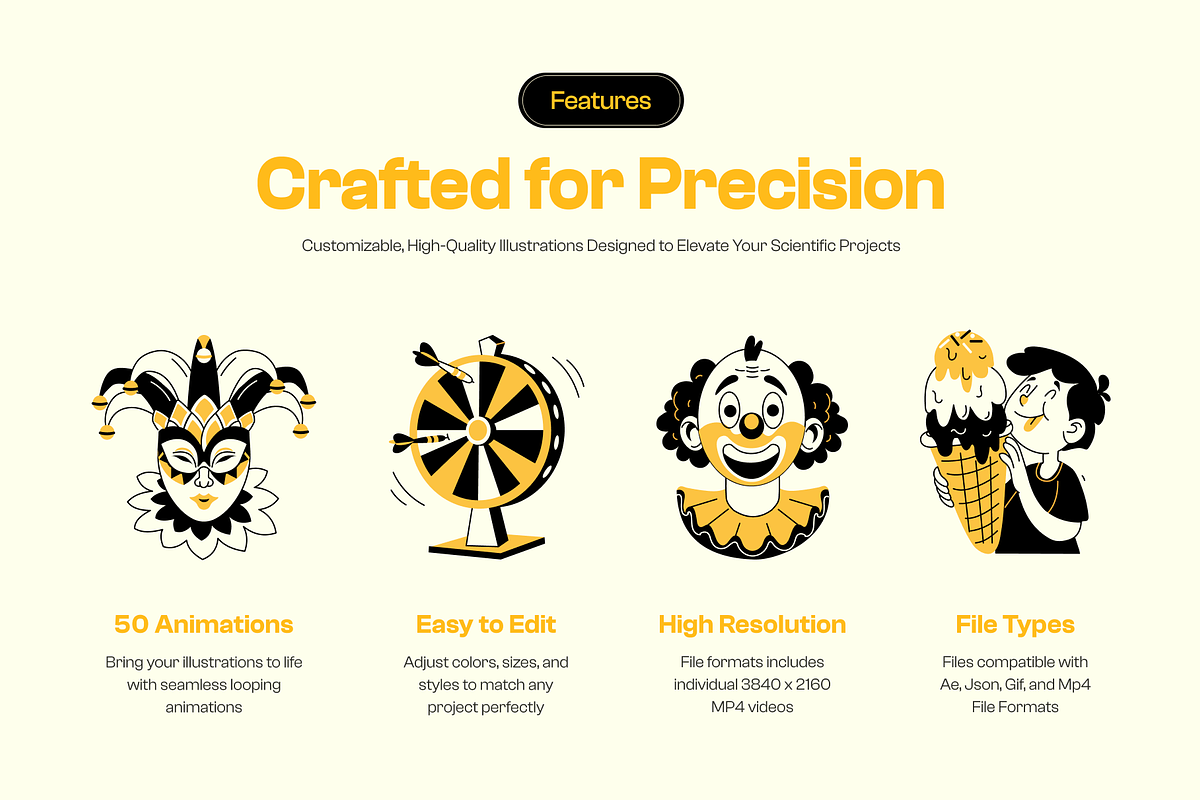 Animated Amusement Park Drawing Set, a Solid Icon by Vectors Market (Photo 2 of 5)
