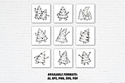 Christmas Tree Funny Doodles Bundle, a Seasonal Illustration by Guavanaboy (Thumbnail 2 of 3)