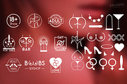 Sexy Adult XXX Badges Logos, a Branding & Logo Template by Krukowski Graphics (Thumbnail 4 of 5)