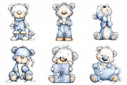 Cute Polar Bear Clipart Bundle, an Illustration by Daily.Designs (Thumbnail 5 of 5)