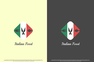 Italian Food Pizza Logo Design Icon, a Branding & Logo Template by Morvana Crew