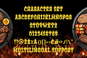 Fire Torch Flame Font, a Font by PutraCetol Studio (Thumbnail 5 of 5)